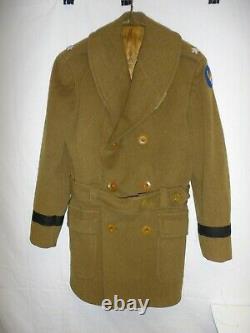 U3b-114 Ww 2 Armée De L'air Des États-unis Brigadier General Short Overcoat Doskin Aaf 1941