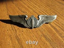 US ARMY AIR FORCE AAF BOMBARDIER taille réelle A & E pince de fermeture embrayage en argent sterling de guerre précoce