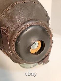 USAAF TYPE A-11 CASQUE DE VOL EN CUIR 3189 - TAILLE GRANDE. Force aérienne de l'armée