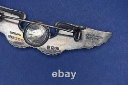 Uber Rare Jr Gaunt Sterling A Marqué Ww2 Observer Wing Us Army Air Force/corps