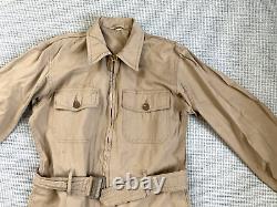 Uniforme de vol d'été AN-S31-A de l'US Army Air Force (USAAF) de la Seconde Guerre mondiale daté de 1944, taille 36 moyen