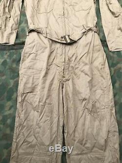 Us Air Force Type An-s-31 Combinaison De Vol Été Tan Cotton Sz 38