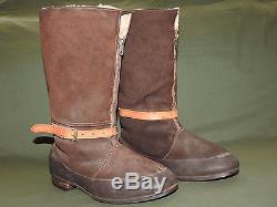 Us Army Aaf Ww2 8ème Force Aérienne P-51 Mustang Pilot British Sheepskin Boots