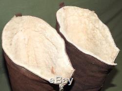 Us Army Aaf Ww2 8ème Force Aérienne P-51 Mustang Pilot British Sheepskin Boots