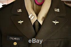 Us Army Air Force Officier Ww2 Robe Uniforme Pinks Greens Veste Chemise Cravate Pantalon