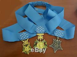 Us Army Navy Air Force Médaille D'honneur Et Ruban Réplique Pleine Grandeur