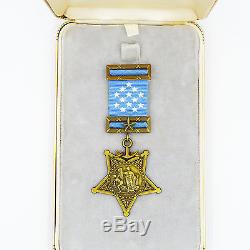 Us Commande De La Commande Ww1 Ww2, Armée, Marine, Armée De L'air, Ensemble Complet De Médaille D'honneur Top Rare