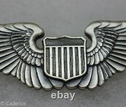 Us Pre Ww2 Army Air Force Pin Back 1930s Pilot's Wings 3 Gemsco Ny Nr Mint M333