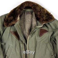 Usaaf Flight Jacket Type B-15a Usure Rugueuse Taille 38