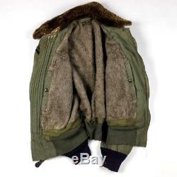 Usaaf Flight Jacket Type B-15a Usure Rugueuse Taille 38
