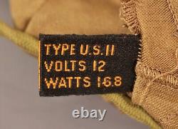 VTG 1940s WW2 US Type II Armée de l'Air chauffée Capuche & Mocassins WWII 40s