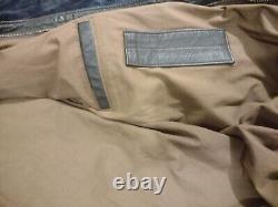 Veste Avirex pour homme Forces aériennes de l'Armée américaine type A-2 en cuir taille grande