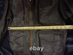 Veste Avirex pour homme Forces aériennes de l'Armée américaine type A-2 en cuir taille grande
