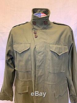 Veste De Combat M1943 Olive Drab Od 46r, Armée De L’air Militaire De La Seconde Guerre Mondiale, 55-j-191-95 Août 1944