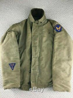 Veste De Pont Vintage N1 De L'armée De L'air Américaine, Marine, 38 Patchs Militaires, Benny