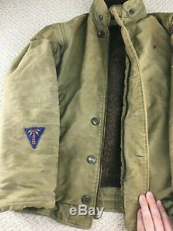 Veste De Pont Vintage N1 De L'armée De L'air Américaine, Marine, 38 Patchs Militaires, Benny