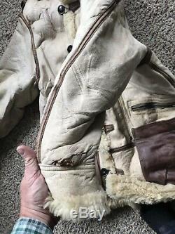 Veste De Vol Artic Originale De La Seconde Guerre Mondiale Ww2 Aero Leather Co.