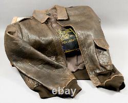 Veste De Vol Vintage Avirex Type A-2 Leather Army Air Forces 1978-01 Grande