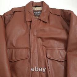 Veste Type A-2 Veste de Pilote en Cuir U.S. Army Air Force Taille L