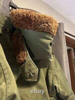 Veste bombardier parka d'hiver B-9 style forces aériennes de l'armée américaine vintage USAAF