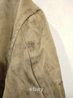 Veste bombardier vintage années 50 US Air Force B-15 style avec doublure en fourrure Sz M