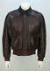 Veste De Bombardier En Cuir Marron Us Army Air Force Vintage Type A-2, Taille 40 Scovill