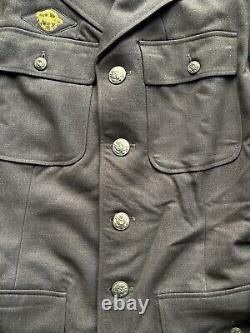 Veste de cérémonie de l'armée américaine, des Marines et de l'armée de l'air de la Seconde Guerre mondiale datée de 1940 WWII USA