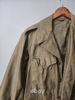 Veste de champ Vintage M-1943 de la Seconde Guerre mondiale, taille 36 R de l'armée des années 1940, écusson de l'armée de l'air du Corps aérien.