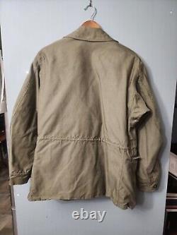 Veste de champ Vintage M-1943 de la Seconde Guerre mondiale, taille 36 R de l'armée des années 1940, écusson de l'armée de l'air du Corps aérien.