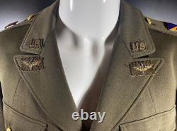 Veste de l'US Army Air Force de la Seconde Guerre mondiale (coupe standard - écussons en fil métallique)