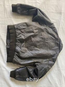 Veste de pilote A-2 en cuir de taille M de l'armée de l'air américaine US ARMY Bomber Aviator Vintage MARRON