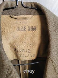 Veste en laine de l'US Army Air Corps Force de la Seconde Guerre mondiale avec épingles Sterling, taille 39r