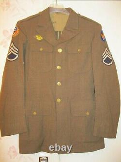 Veste en laine de service de classe A M-1942 de l'USAAF de la Seconde Guerre mondiale WW2 en taille 38 XL