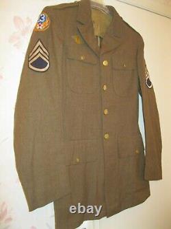 Veste en laine de service de classe A M-1942 de l'USAAF de la Seconde Guerre mondiale WW2 en taille 38 XL