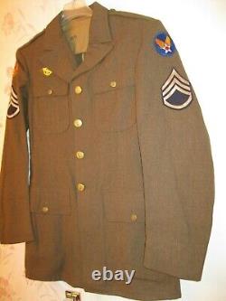 Veste en laine de service de classe A M-1942 de l'USAAF de la Seconde Guerre mondiale WW2 en taille 38 XL