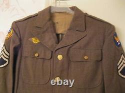 Veste en laine de service de classe A M-1942 de l'USAAF de la Seconde Guerre mondiale WW2 en taille 38 XL