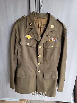 Veste uniforme de l'US Army Air Corp de la Seconde Guerre mondiale de 1941, taille 38L, pour les 10e forces aériennes du CBI