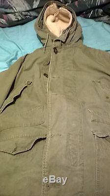 Vintage 1940's Us Army Air Force Type A-9 Extreme Cold Pants Taille 38 Et Veste