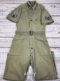 Vintage 40s 30s Wwii Herringbone Patch Swill Army Military Air Force Flight Suit