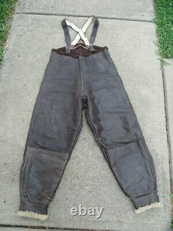 Vintage Années 1940 Ww2 Era Us Army Air Forces Shearling Flight Pants Pantalons Homme