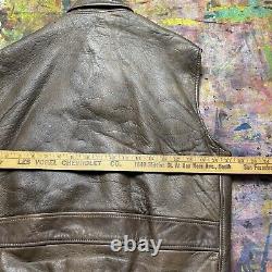 Vintage Avirex Type B-9 Us Army Air-force Bomber Utility Veste En Cuir Taille M USA