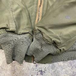 Vintage B-15 Army Air Force Jacket Wwii 40s Taille 36 Talon Zipper