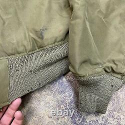 Vintage B-15 Army Air Force Jacket Wwii 40s Taille 36 Talon Zipper