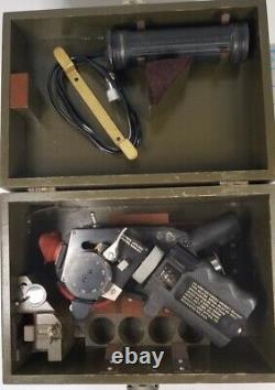 Vintage Bausch And Lomb A8-a U Army Air Force Aircraft Sextant Wwii Wood Box