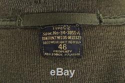 Vintage Des Années 30 Des Années 40 Hommes Olive C-2 Cardigan Militaire Armée Militaire Ww2 46