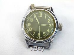 Vintage Elgin A-11 Militaire Us Wristwatch Runs Seconde Guerre Mondiale Ww2 Ère Armée Force Aérienne 539