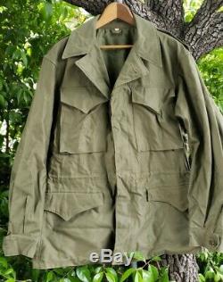 Vintage M-1943 Army Air Force Wwii Champ Veste 55-j-191-40 Sz36