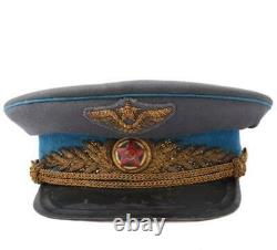 Vintage Original Soviétique Cap Front Général État-major Rouge Armée De L'air 1943 Urss