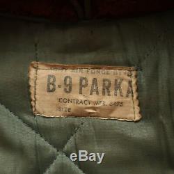 Vintage Parka B-9 De L'armée De L'air Usaf Air Force Jacket Taille M L