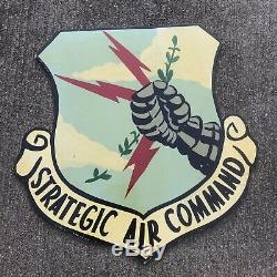 Vintage Strategic Air Command Main Signe Militaire Peint Air Force